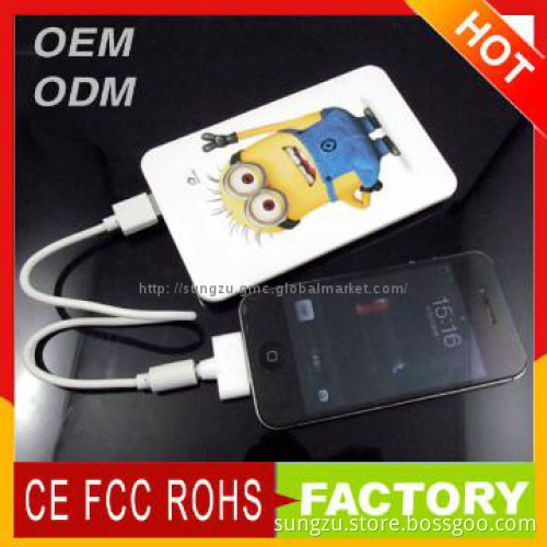 Dual usb mobile power bank yjt